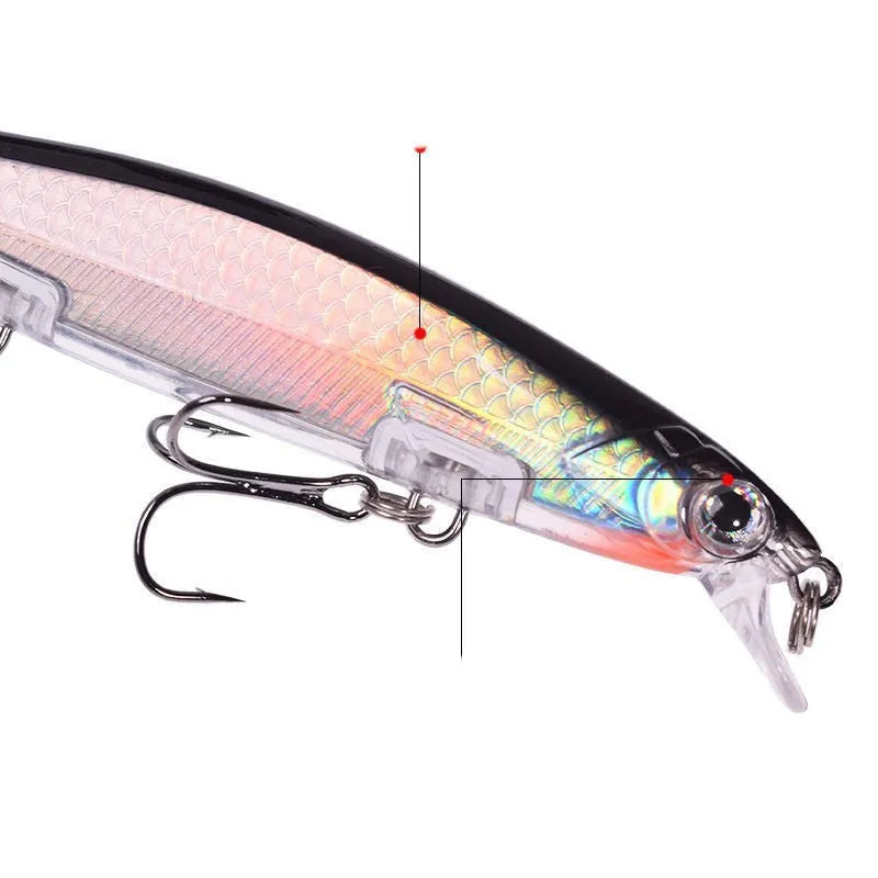Tossing Submerged Suspended Mino Lure soft plastic fishing bait measuring 11cm with slow heavy 13.5g sink rate