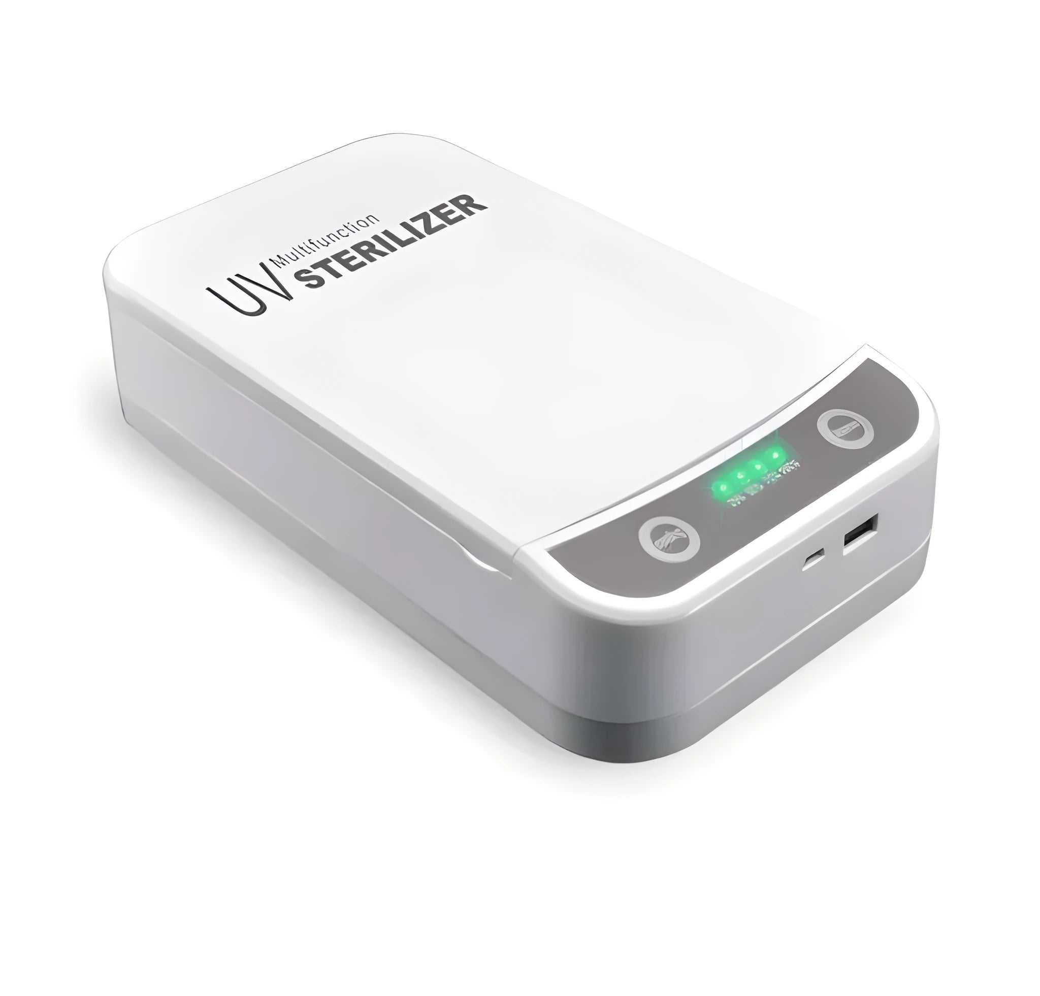 UV disinfection box for mobile phones with four UV-C lamps, dimensions 218x123x53mm