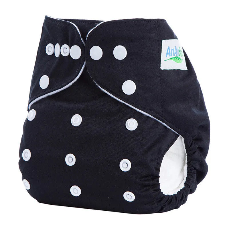 Solid colour leak-proof baby diaper pants with bamboo charcoal lining, 36.5x32.5cm, for babies 3-15kg