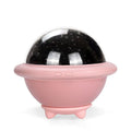 UFO-shaped starry sky projection night light in choice of colours with plastic construction