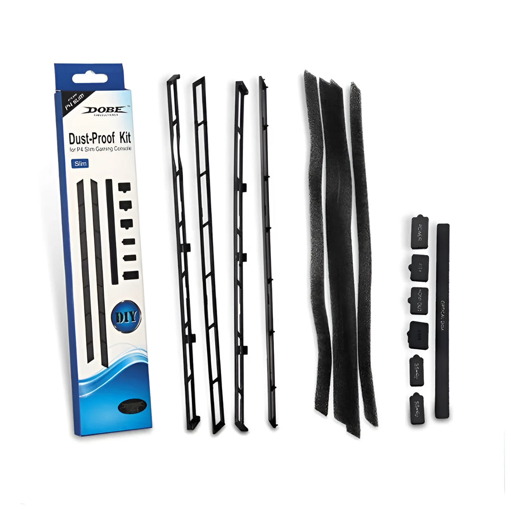 PS4 Slim dust plug suit made from ABS material measuring 5.8x1.5x29.3cm