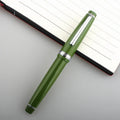 Short pocket business pen with resin shell and stainless steel nib in multiple colour options