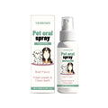 Pet oral spray 100ml bottle with honeysuckle and menthol for dogs and cats