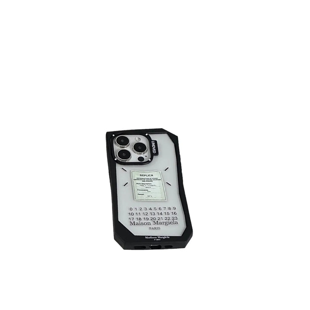 Irregular Cold Wind Digital Label TPU Phone Case for Apple iPhone Shockproof Anti-Fingerprint Protective Shell