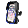 Waterproof mobile phone stand for bicycles and electric cars in black colour