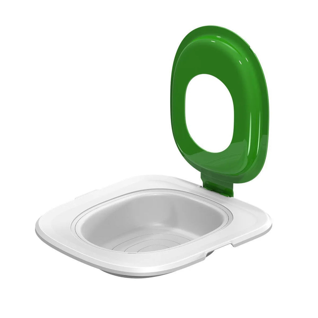 Fifth generation cat toilet trainer mat in blue, grey or green colour, made from ABS plastic.
