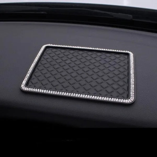 Car interior silicone anti-slip mat 18x14cm for perfume bottle on dashboard