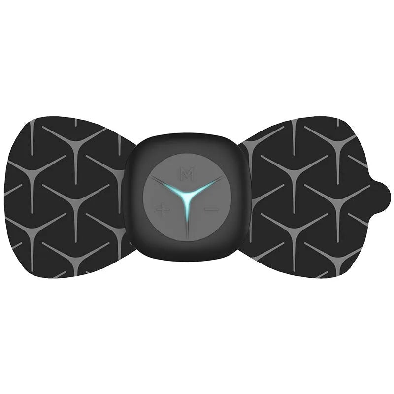 Mini shoulder and neck massager with six massage modes, adjustable pulse intensity and 30-minute timer in black or white