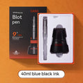 Student automatic suction pen set with plastic shell, 0.5mm and 0.38mm pen head options, and 40ml ink feeder