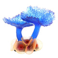 Blue artificial coral plant simulation for aquarium landscaping, 9.5cm size, non-fading decoration