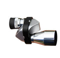 Compact aluminium alloy 8x20mm monocular telescope with canvas bag and cleaning cloth on a table.