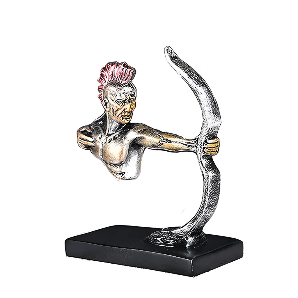 Indian bow and arrow car ornament in resin, simple modern European style, 10.5 cm wide, colour as shown