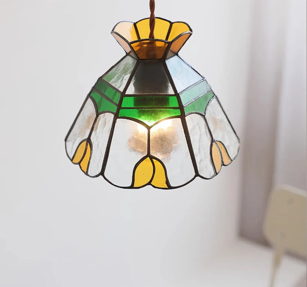 Handmade glass chandelier bedside lamp, MD-0365, ABS hardware chassis, 111V-240V, no bulb included.