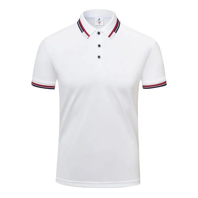 190g ice cotton lapel short sleeve top in bean green, men's casual shirt