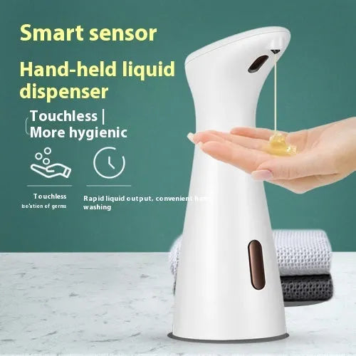 White desktop infrared sensor automatic soap dispenser for kitchen or bathroom handwashing