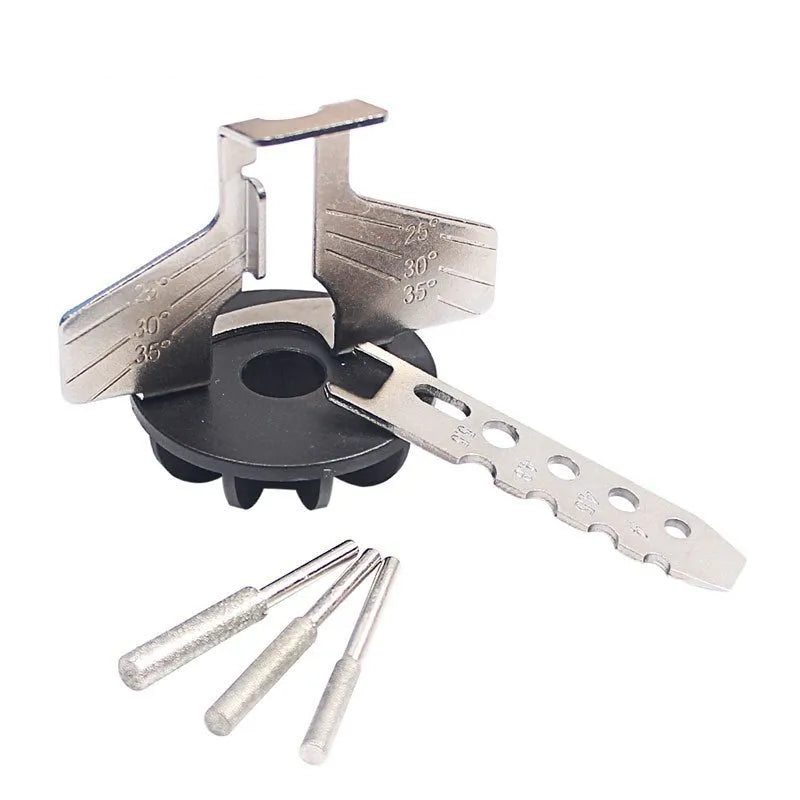 Silver metal electric chain grinding device accessories for band saw blade sharpening