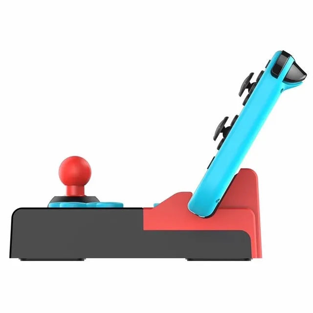 Fighting stick gaming controller for Nintendo Switch, red blue black, USB-C, 128x139x50mm