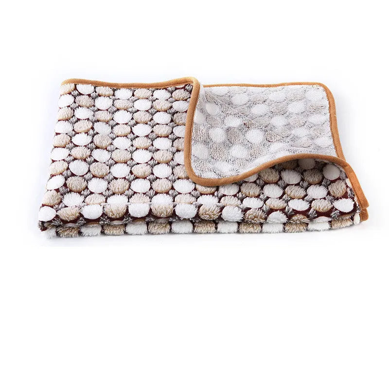 Cloth Dog Kennel Mats Pet Supplies Blankets in Multiple Sizes and Colours for Dog Crates and Pet Beds in Brown Coffee Grey Khaki Navy Blue Pink S M L XL