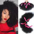 African small wig short human hair natural style neat slant bang