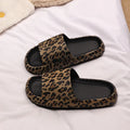 Leopard print EVA slippers with thick sole in Korean couples sandal style