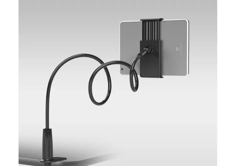 Universal tablet mount holder lazy bracket in black or white with 70cm or 100cm stretch arm