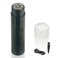ARECTECH black portable electric shaver with a detachable rotary head on a white background.