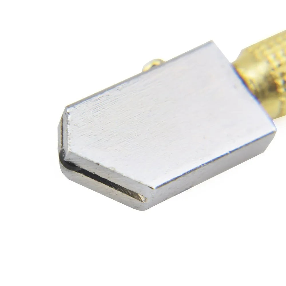 Handheld metal glass cutter with carbide wheel for cutting 5-12mm thick glass.