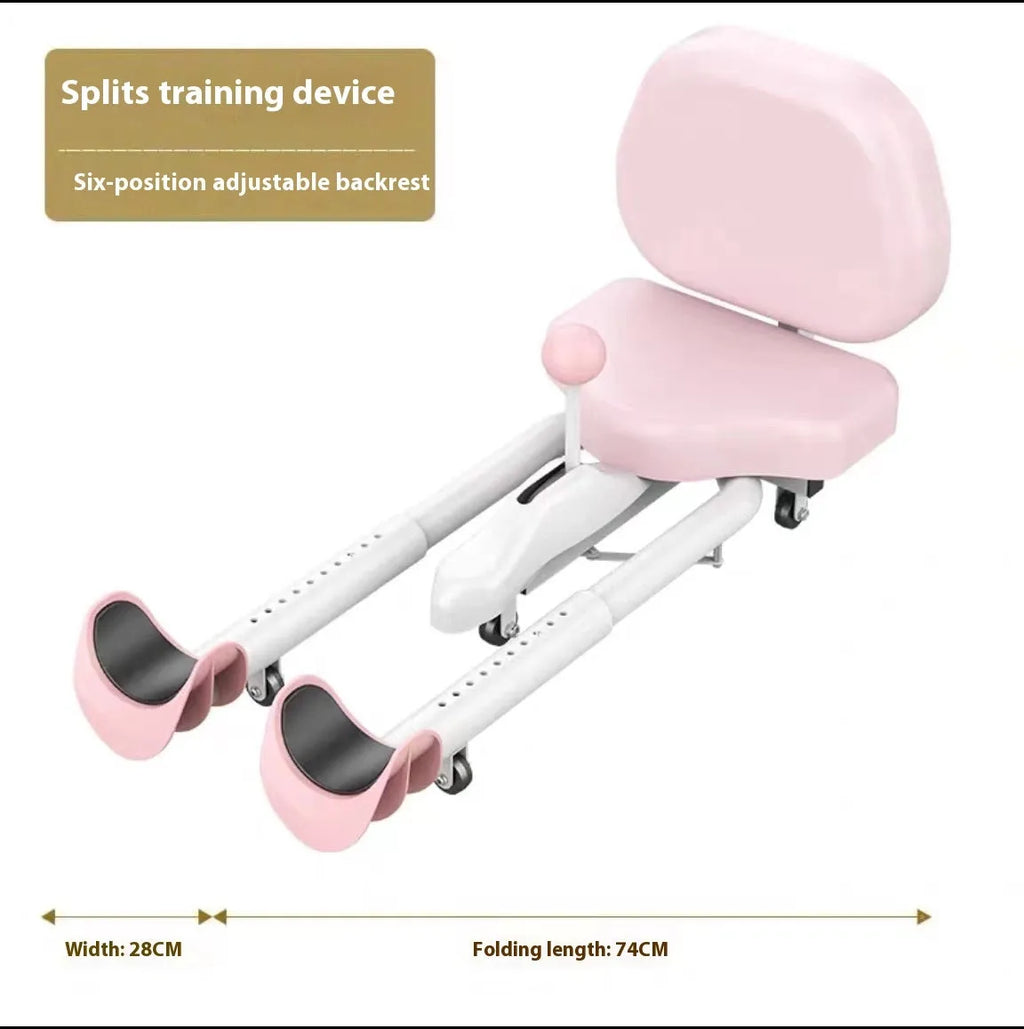Steel pipe leg stretcher equipment for horse exercises with foam padding and optional backrest