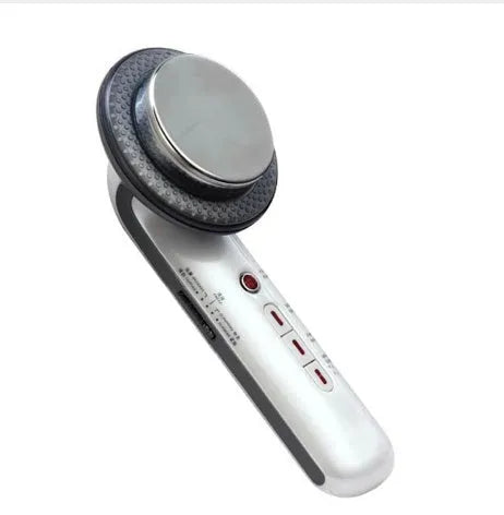 Handheld ultrasound EMS infrared body slimming device with electrode sheet and cable, 25.2x18x7.2cm