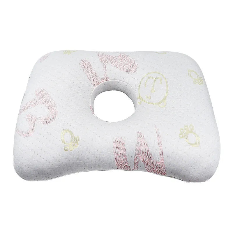 Beauty salon single hole ear pillow in Boer Grey colour on a treatment bed.