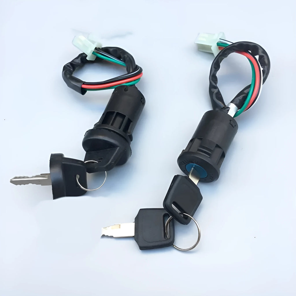 Waterproof electric car door lock with plastic housing for vehicle remote start systems