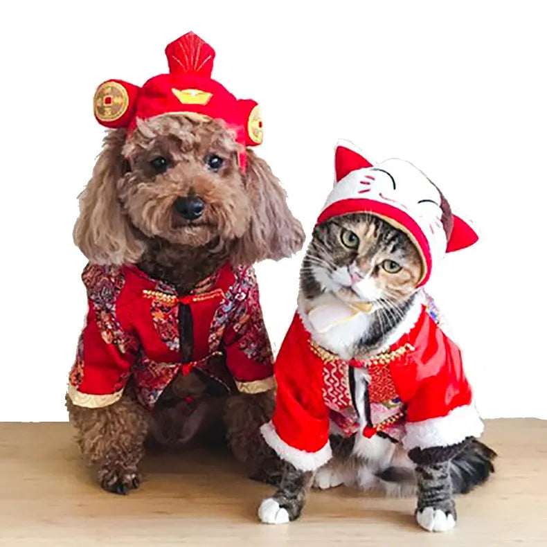Embroidered cloth pet headgear with sunflower design for cat costume and dress-up occasions