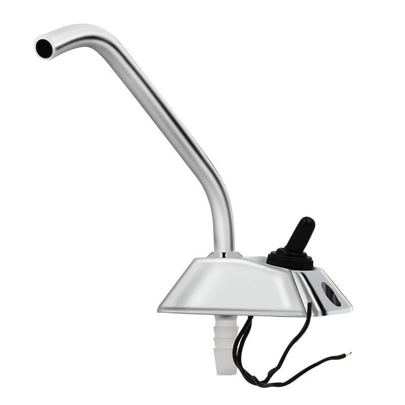 Electronic control RV kitchen faucet with mirror polished 316 stainless steel finish