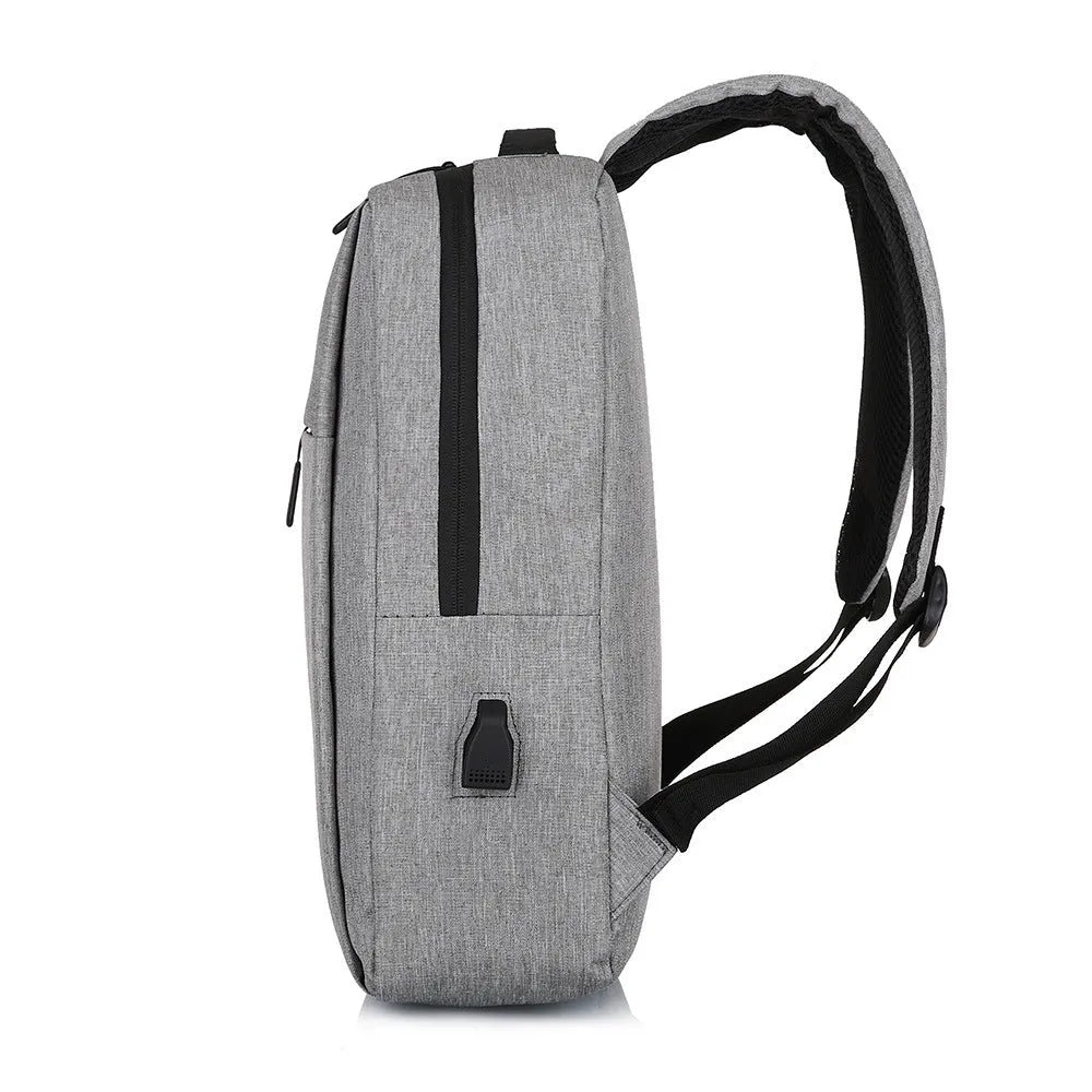 Large black Oxford cloth sports backpack with curved shoulder straps shown on a neutral background