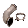 Stainless steel V-clamp plumbing downpipe for general drainage systems.