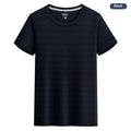 Crystal silk round neck quick-dry T-shirt in spandex fabric available in multiple colours