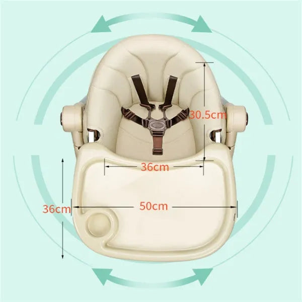 Toddler baby chair with stable anti-fall base in blue colour option for children aged 24 months plus