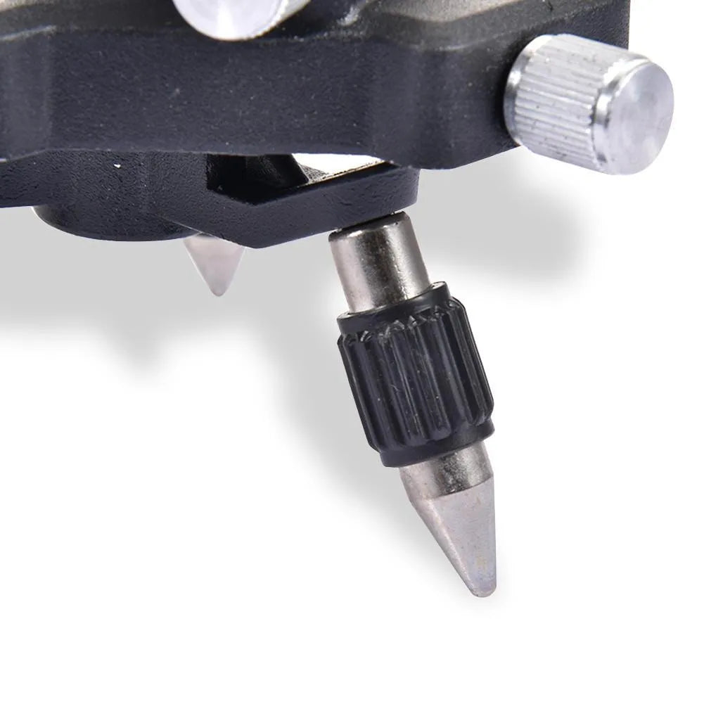 Black aluminium alloy spirit level tripod base with 360-degree swivel mount for YL-30 model