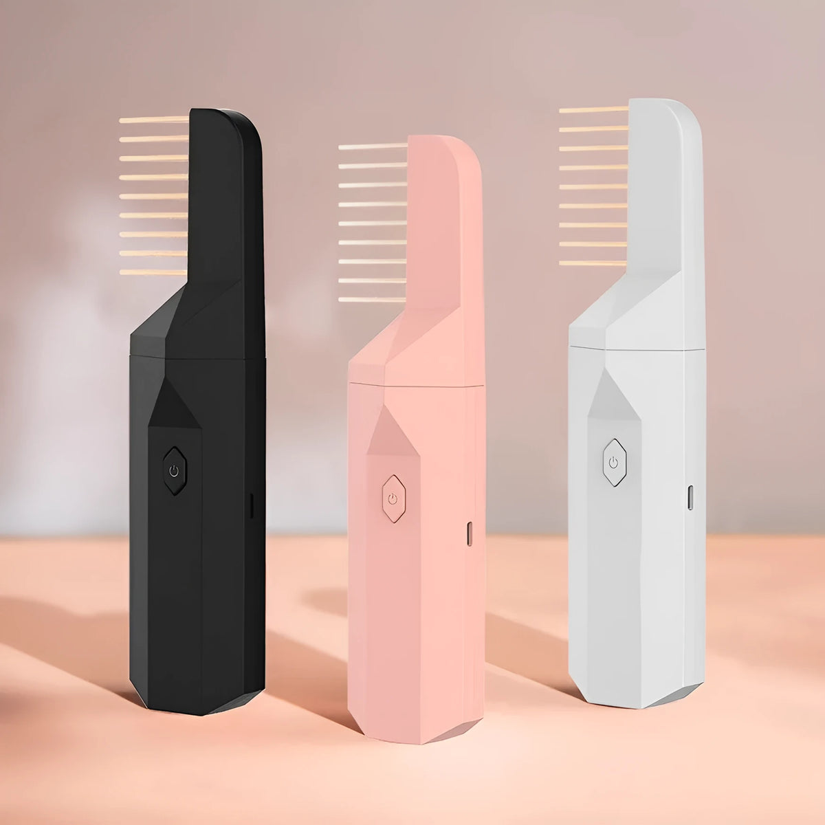 Comb electronic aromatherapy stove in black, pink or white, USB bakhoor incense burner, 200g, 250x150x50mm