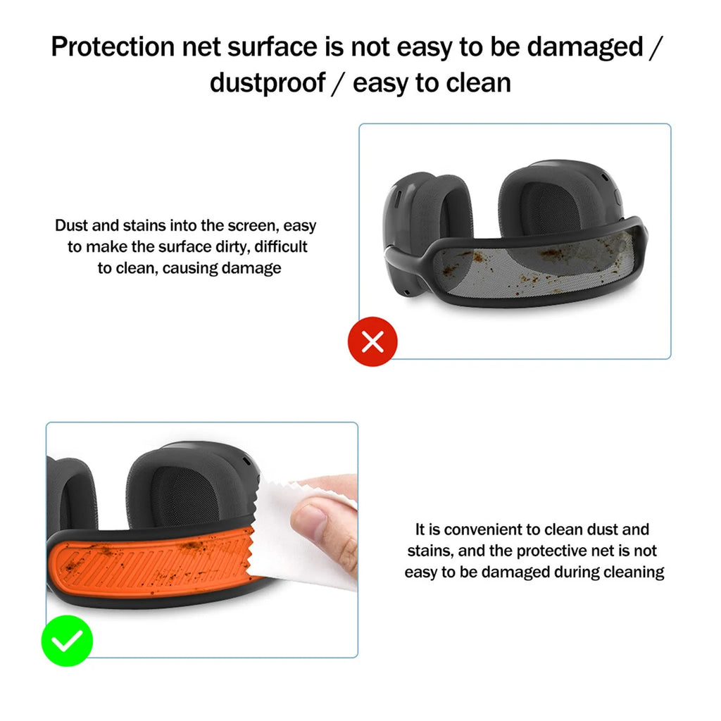 Silicone protective cover for AirPods Max headphone beam in five colours