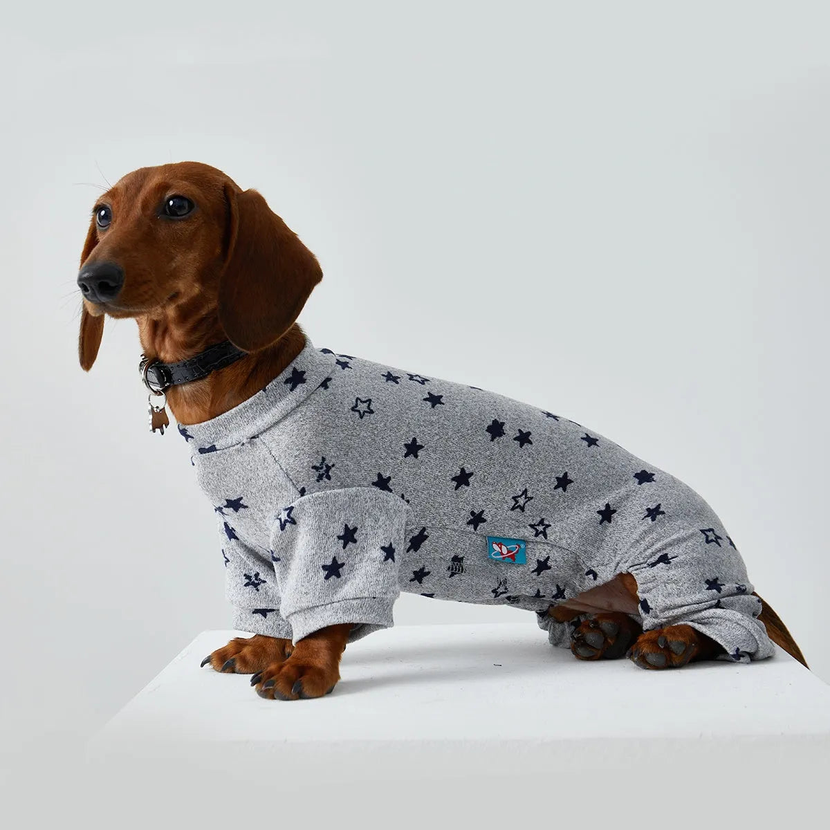 Thin striped polyester pet clothing for dogs and cats in spring summer homewear style