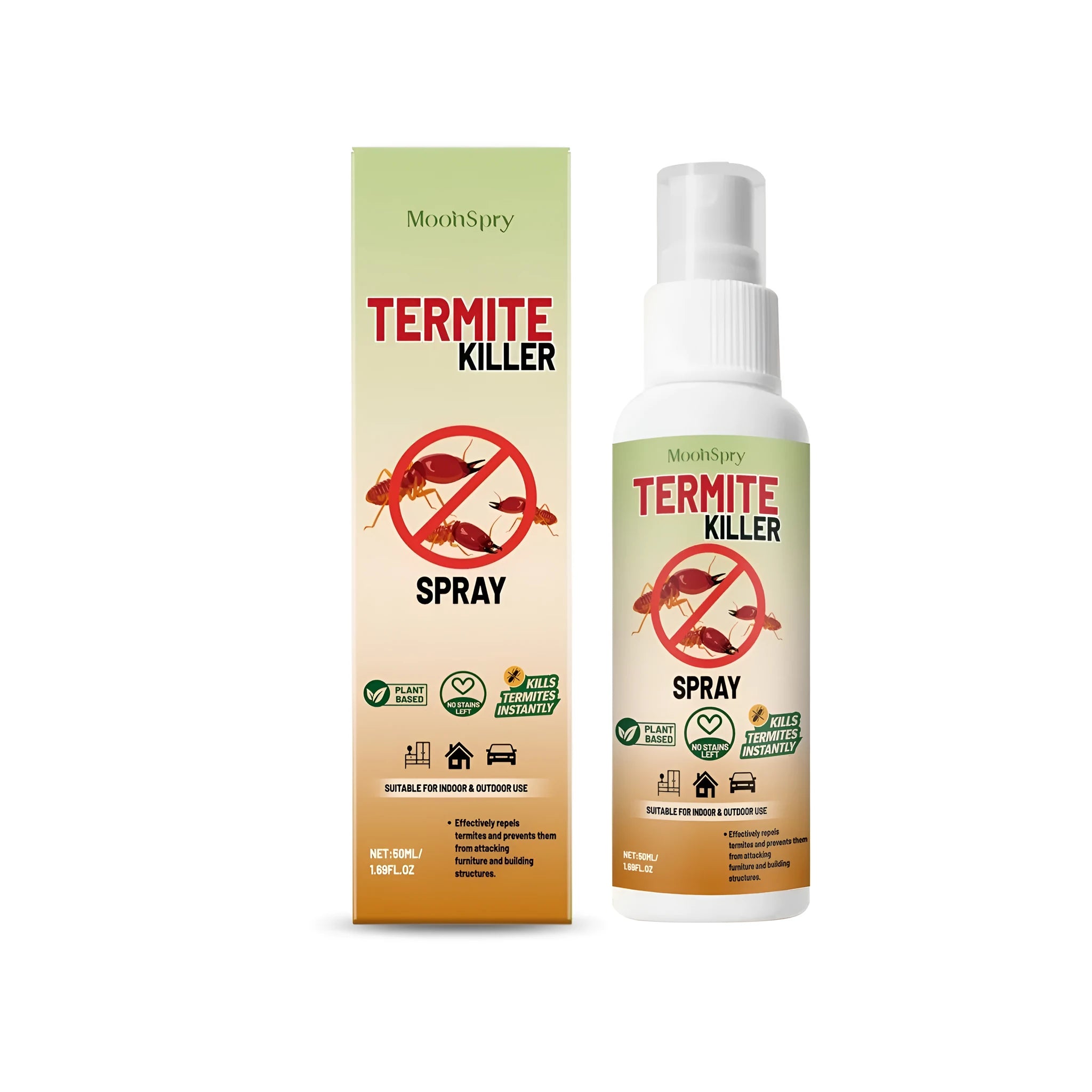 50ml termite killer spray bottle with menthol formula for insect control