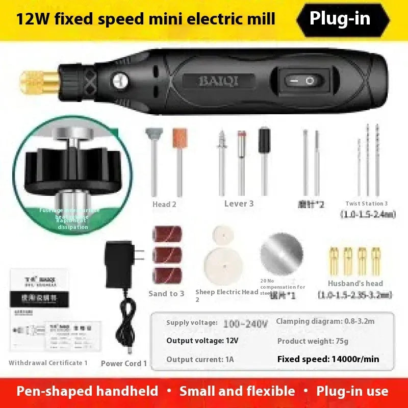 Small handheld electric polishing machine with right-angle grinder design for weld seam grinding