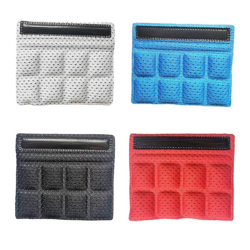 Universal cycling helmet lining with breathable sponge and Velcro chin pad in four colours.