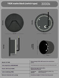 3W LED step light for indoor outdoor use, aluminium IP65 waterproof, 82mm diameter, available in black grey or white
