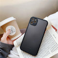 Frosted transparent TPU silicone phone case back cover for iPhone 11 in blue colour