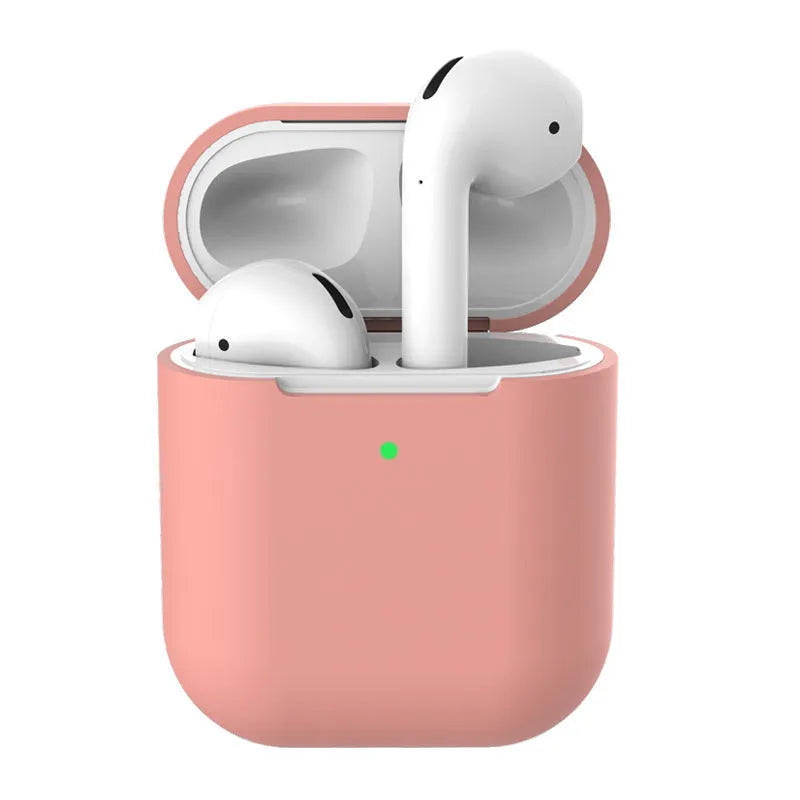 AirPods 2 silicone clamshell case cover in multiple colours for Apple wireless earphones