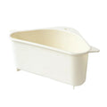 Triangle kitchen sink storage rack with hollow design for sponge drainage