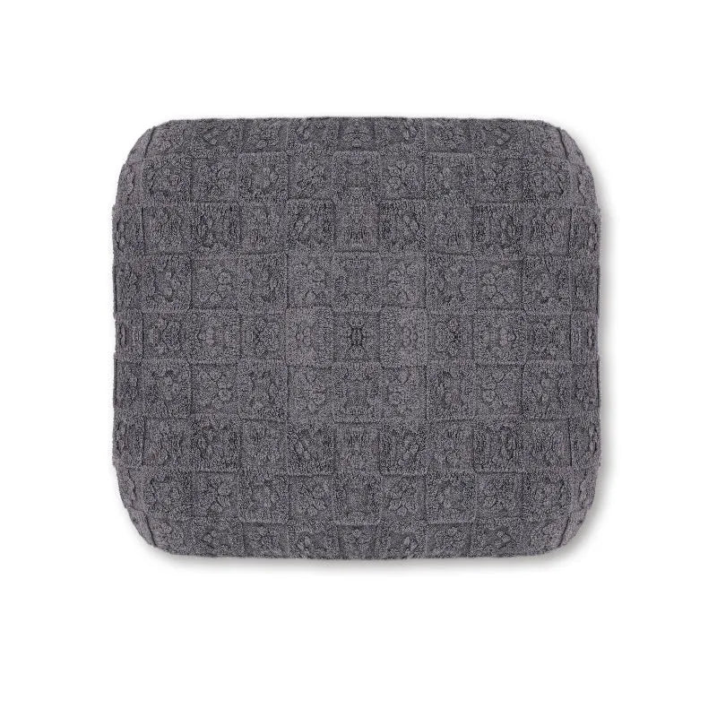 Flannel pet bed soft plush sofa in grey with thick cushion for dogs and cats