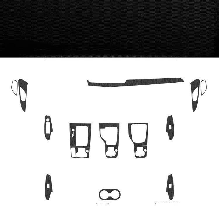 Unksera car interior decorative vinyl film sticker kit for centre console and dashboard panels.